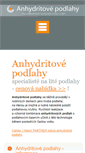 Mobile Screenshot of anhydritovepodlahy.eu